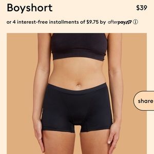 2 pairs. Thinx boyshorts. Size large.